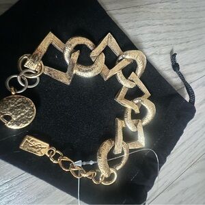 YSL Gold Geometric Link Bracelet. Vintage!!!
